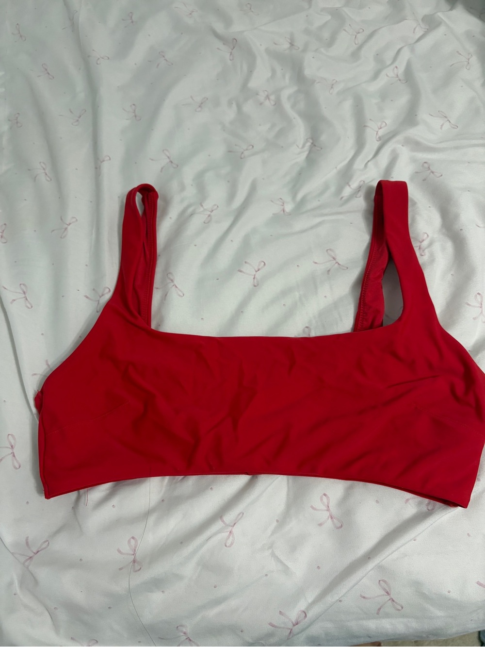 aerie Red Scoop Bralette - Simple Stretch Sports Bra
